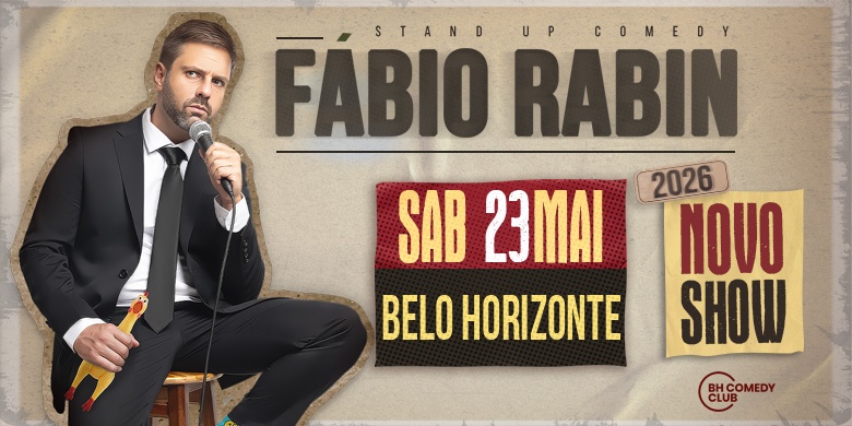 Fábio Rabin - Comédia Stand Up: Novo Show 2026 em Belo Horizonte