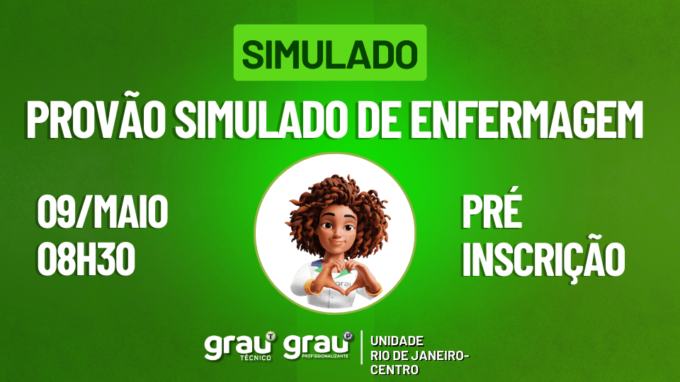 I PROVÃO SIMULADO DE ENFERMAGEM  UNIDADE CENTRO