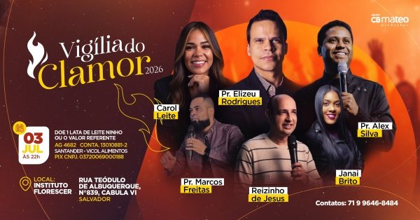 Imagem do evento Vígilia do Clamor 2026