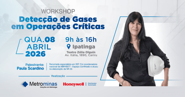 Imagem do evento Evento Gratuito - Workshop Detecção de Gases em Operações Críticas