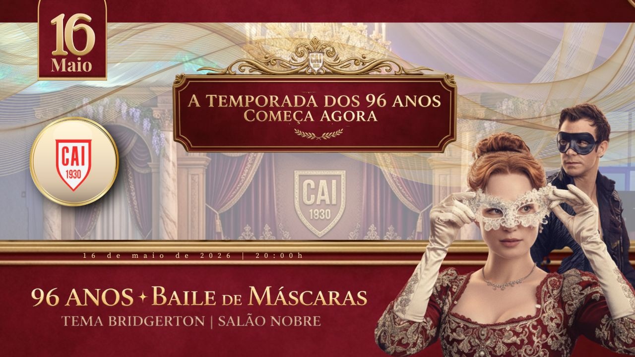 Baile de Máscaras Bridgerton | 96 anos do Clube Atlético Indiano  Salão Nobre - São Paulo, SP