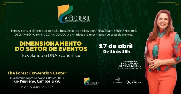 Imagem do evento DIMENSIONAMENTO DO SETOR DE EVENTOS - Revelando o DNA econômico.