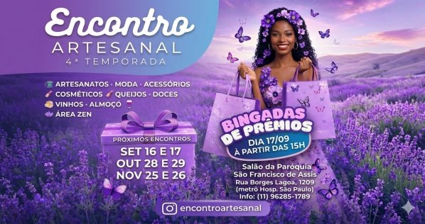 Imagem do evento Encontro Artesanal, 16 e 17 de Setembro