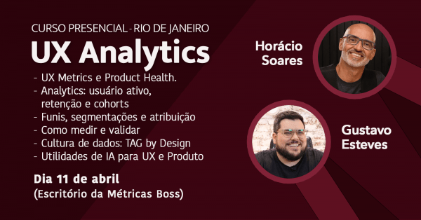 Imagem do evento Curso de UX Analytics - RJ (presencial) 