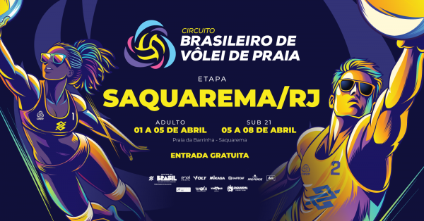 Imagem do evento 3ª ETAPA - CIRCUITO BRASILEIRO DE VÔLEI DE PRAIA - SAQUAREMA/RJ