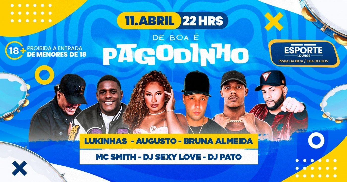 De Boa é Pagodinho | 11ABRIL (SAB) | Esporte Clube Jardim Guanabara