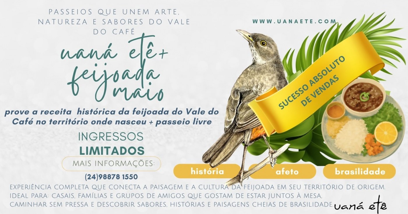 PASSEIO LIVRE + FEIJOADA : INGRESSO UANÁ ETÊ EXPERIÊNCIA COMPLETA - 07 A 11 MAIO DE 2026