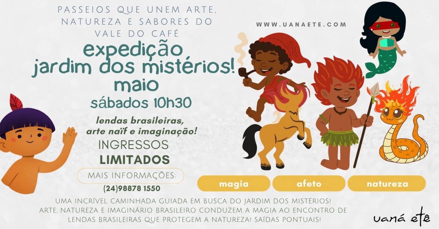 EXPEDIÇÃO JARDIM DOS MISTÉRIOS - 30 DE MAIO DE 2026