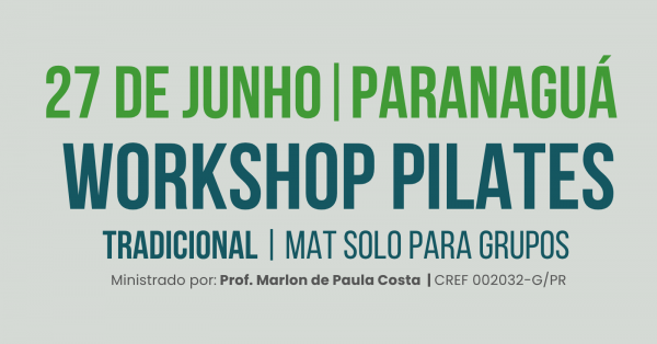 Imagem do evento WORKSHOP: PILATES -PARANAGUÁ