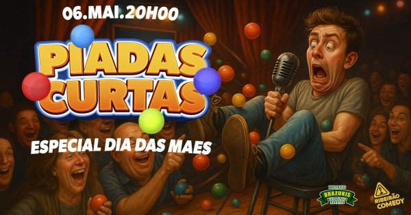Imagem do evento PIADAS CURTAS no Ribeirão Comedy