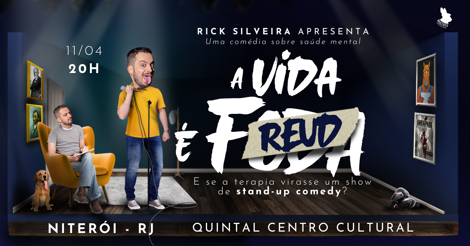 Rick Silveira em A VIDA É FREUD em Niterói [11/04] em Niterói - Sympla