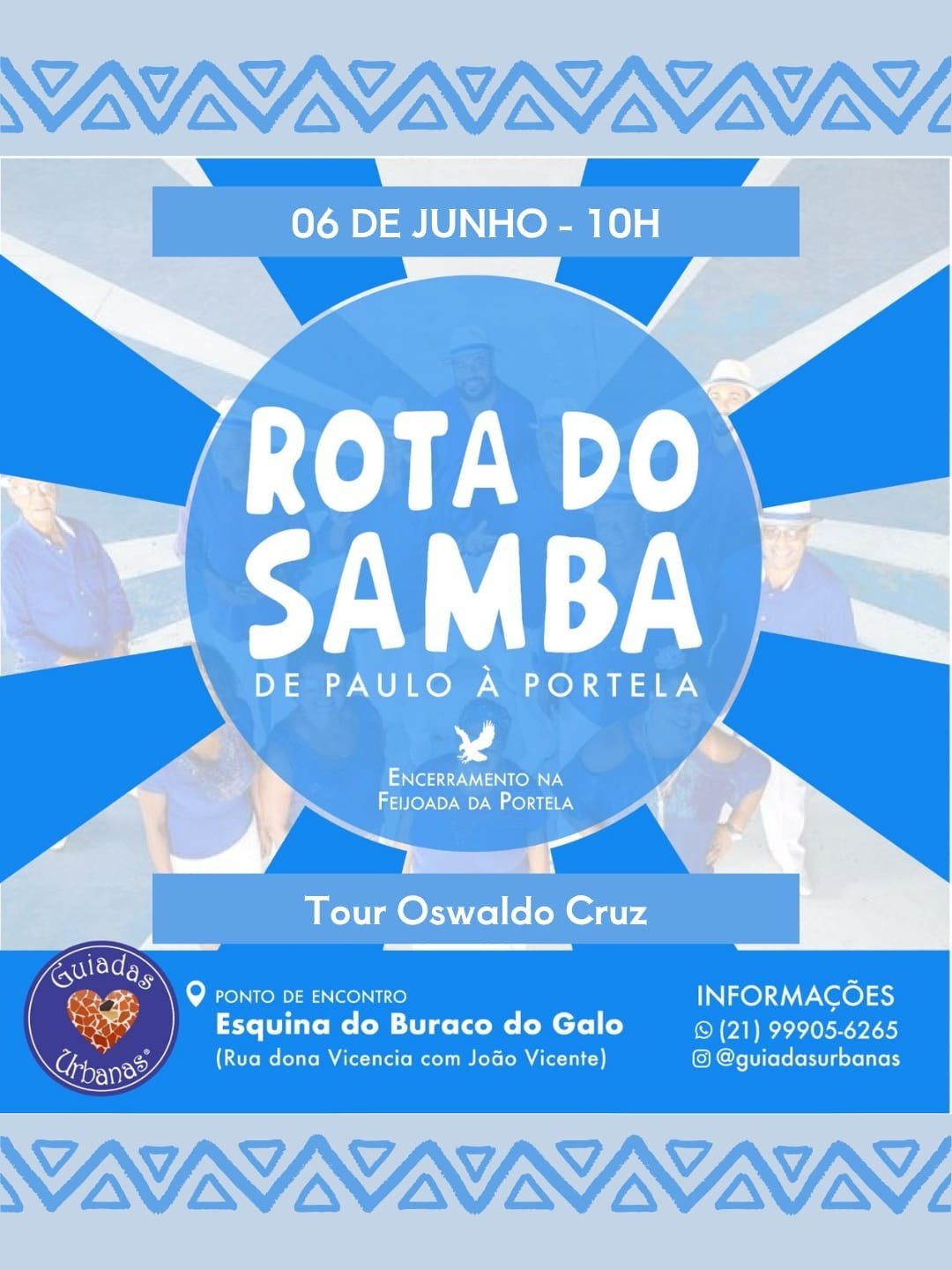 06 JUN - ROTA DO SAMBA encerrando na Feijoada da  Portela (Cópia)