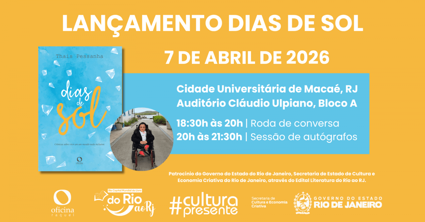 Lançamento livro Dias de Sol de Thais Pessanha em Macaé/RJ