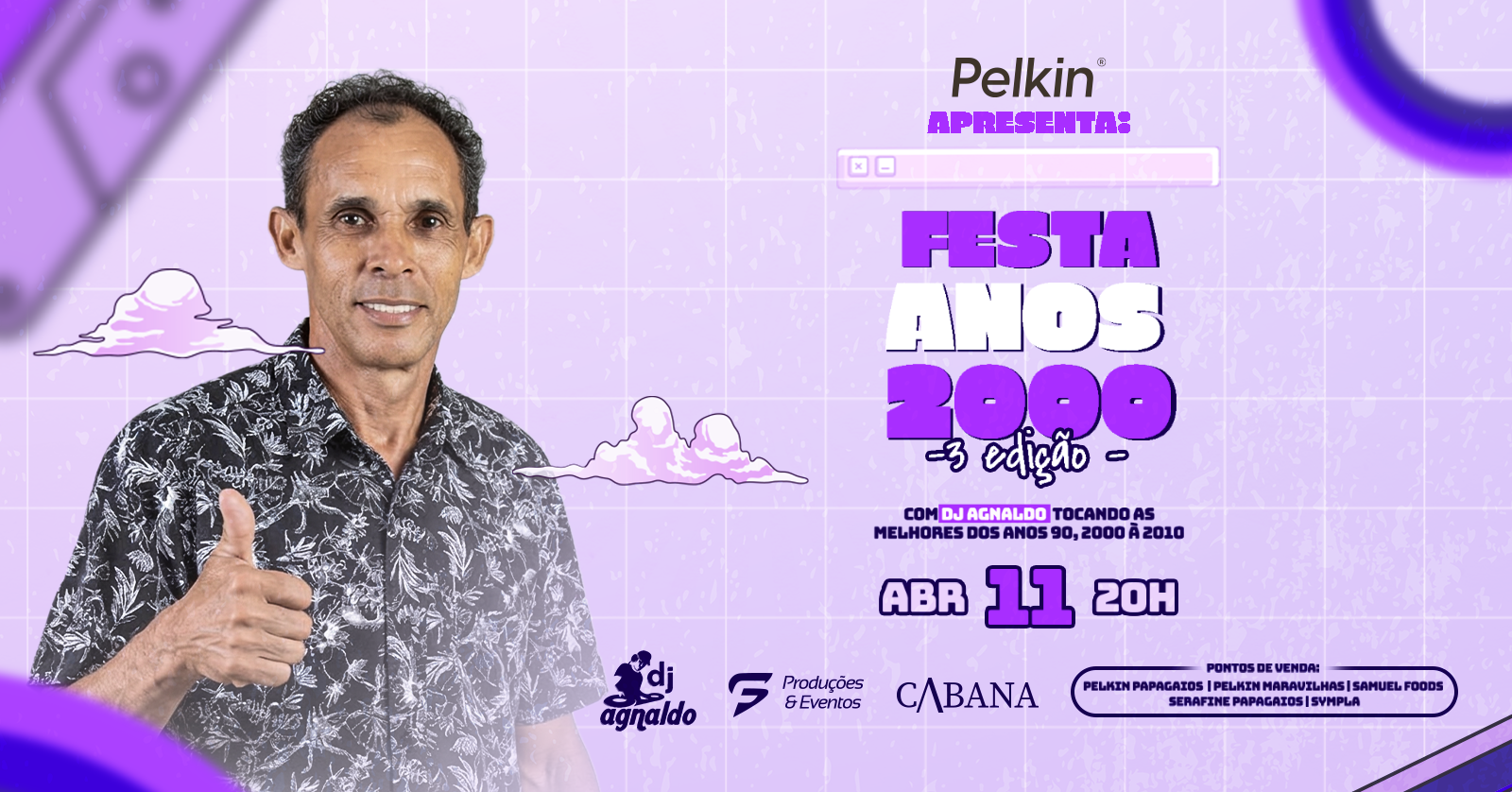 Festa Anos 2000 Com Dj Agnaldo - Papagaios, MG