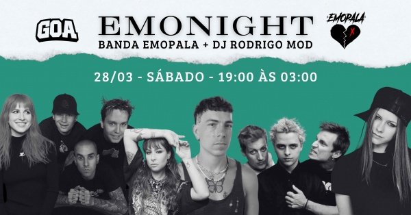 Imagem do evento EMONIGHT + ANOS 2000 - GOA