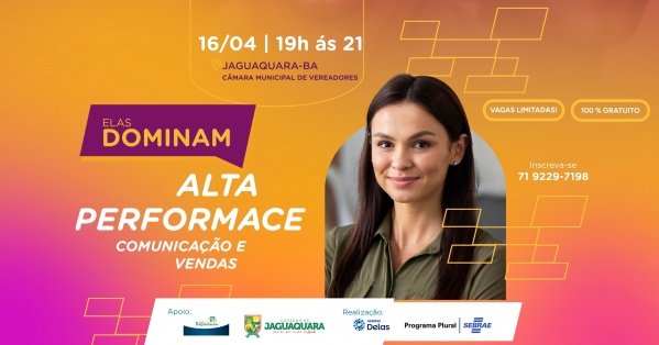 Imagem do evento ELAS DOMINAM: Alta Performance em Comunicação e Vendas