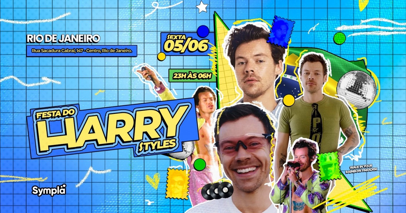 ESTREIA: Festa do Harry Styles no Rio de Janeiro - Rua Sacadura Cabral, 147