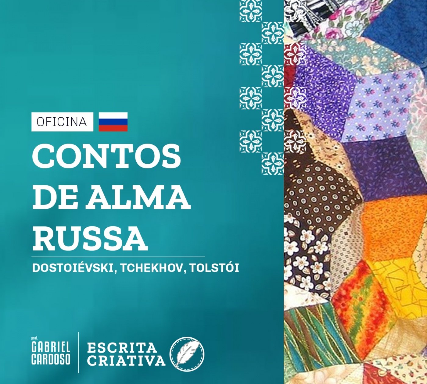 Oficina: Contos de Alma Russa - Escrita Criativa - com Gabriel Cardoso