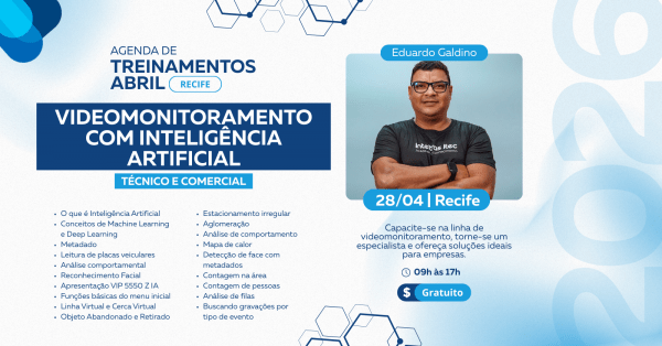 Imagem do evento Videomonitoramento com Inteligência Artificial
