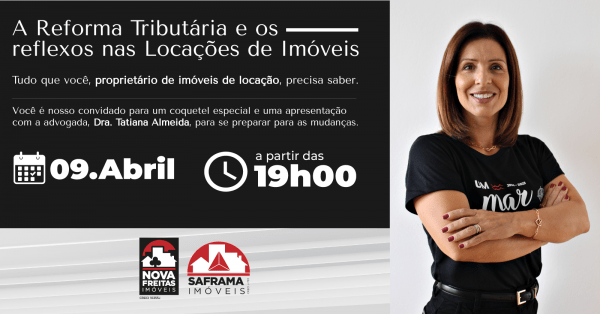 Imagem do evento Reforma Tributária e impatos na locação - Pindamonhangaba