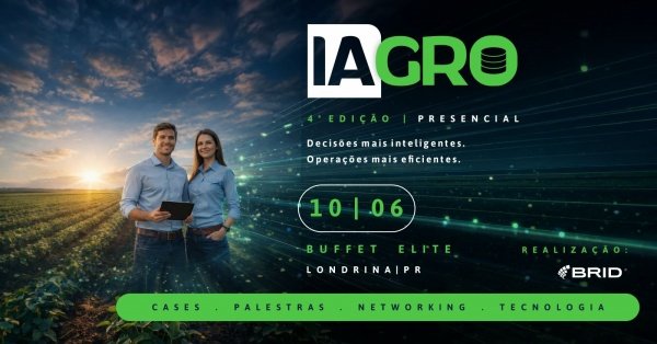 Imagem do evento IAgro 2026 - Potencializando dados no agro 