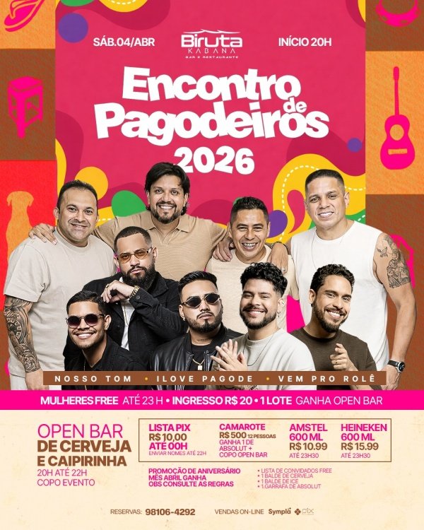 Imagem do evento ENCONTRO DE PAGODEIROS AÇAI BIRUTA