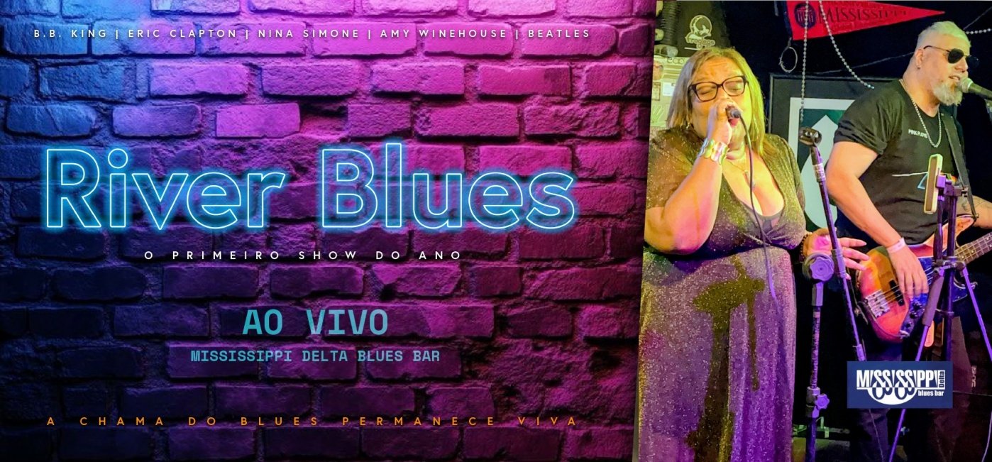 A CHAMA DO BLUES PERMANECE VIVA. - Banda River Blues ao vivo no Mississippi Delta Blues Bar