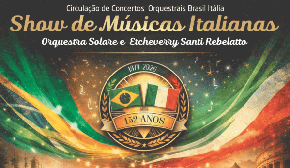 Imagem do evento Circulação de Concertos Orquestrais - Show de Músicas Italianas