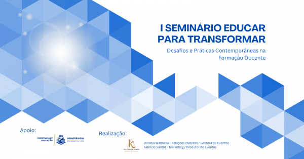 Imagem do evento I SEMINÁRIO EDUCAR PARA TRANSFORMAR