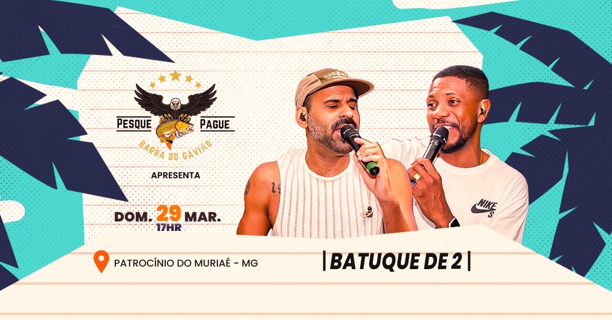 Batuque de 2 no pesque e pague BARRA DO GAVIÃO - Patrocínio do Muriaé, MG