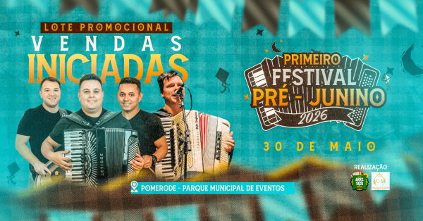 Imagem do evento 1º FESTIVAL PRÉ-JUNINO POMERODE