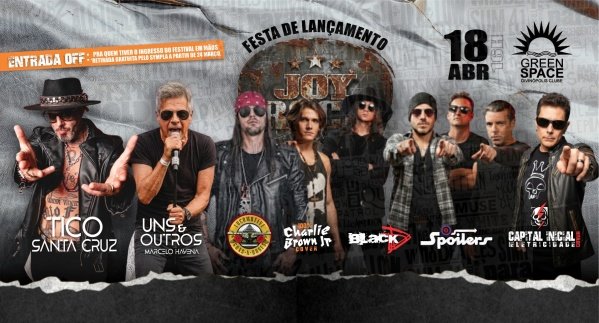 Imagem do evento FESTA LANÇAMENTO JOY ROCK FESTIVAL / DIVINÓPOLIS