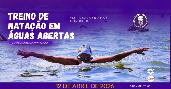 Treino Natação em Águas Abertas Água Viva _ 12/04/2026_ Pontinha da Praia, São Vicente-SP