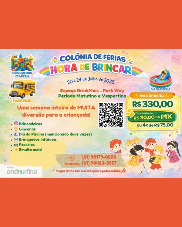 Imagem do evento Colônia de férias Infantil Hora de Brincar