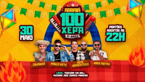 Imagem do evento Arraia 100 xepa