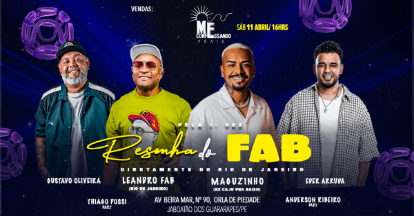 Imagem do evento Resenha do Fab - edição Recife