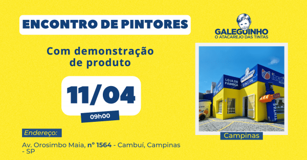 Imagem do evento Encontro de Pintores em Campinas - SP