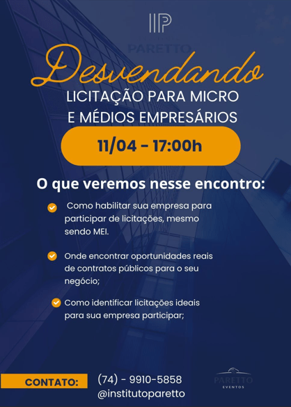 Imagem do evento Desvendando Licitações para Micro e Médio Empresário