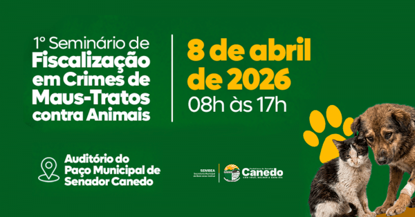 Imagem do evento 1° SEMINÁRIO DE FISCALIZAÇÃO EM CRIMES DE MAUS-TRATOS CONTRA ANIMAIS.