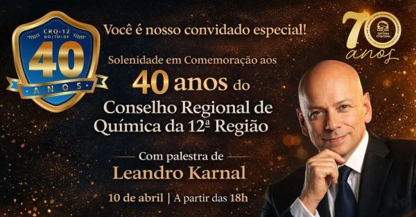 Imagem do evento Solenidade de 40 Anos do CRQ-12