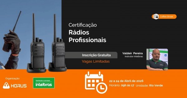 Imagem do evento Certificação Rádios Profissionais - Rio Verde