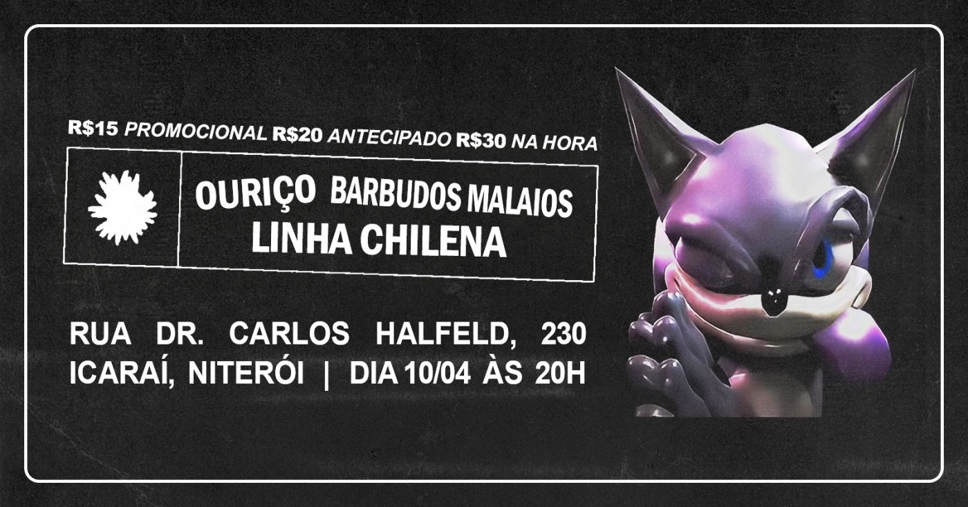 Barbudos Malaios + Linha Chilena + Ouriço
