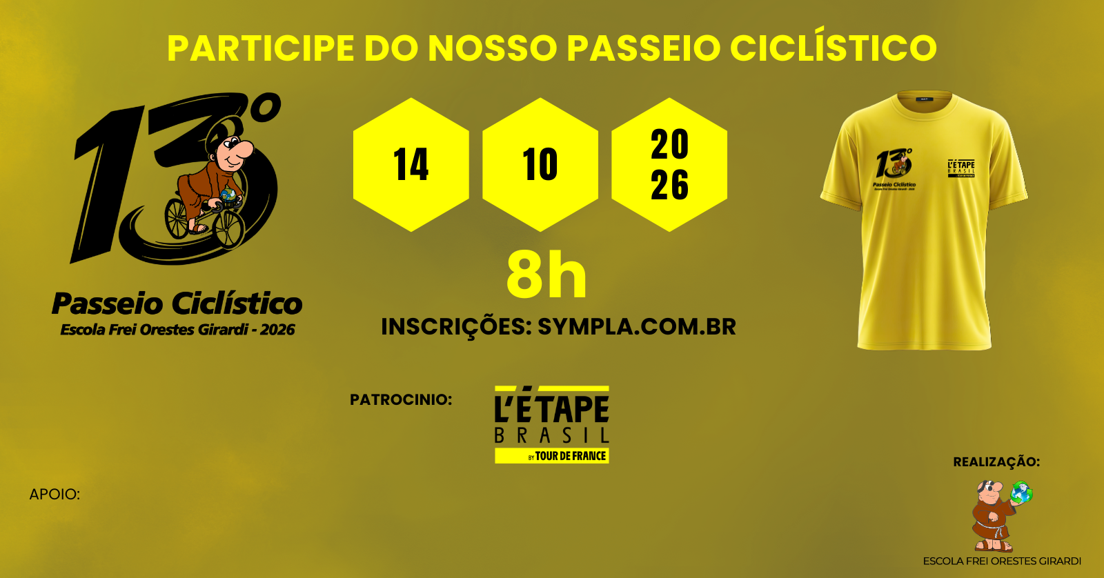 XIII Passeio Ciclístico - Escola Frei Orestes 2026