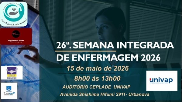 Imagem do evento 26a Semana Integrada de Enfermagem de São José dos Campos e Região