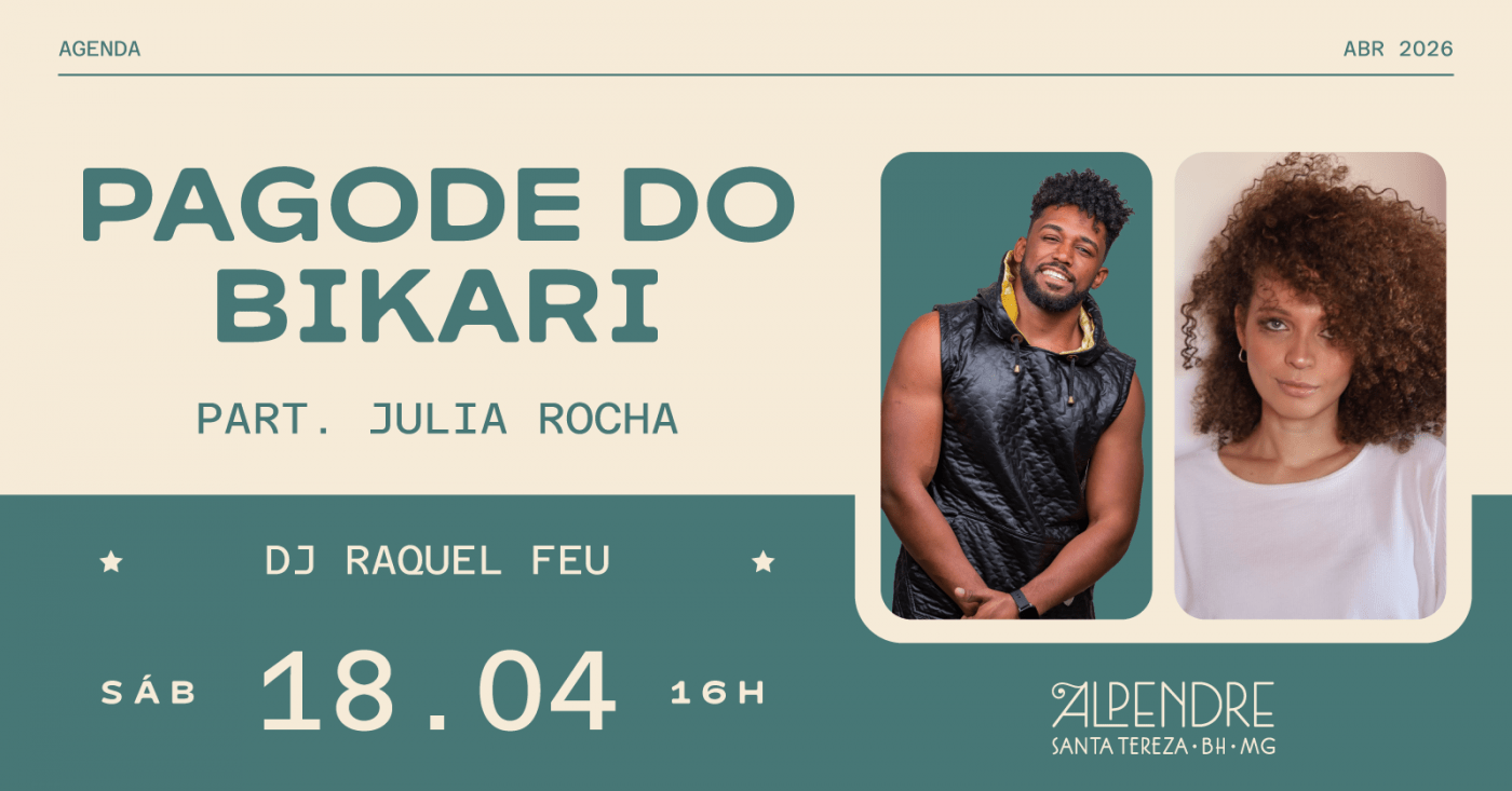 Pagode do Bikari com Part. Júlia Rocha em Belo Horizonte - Sympla