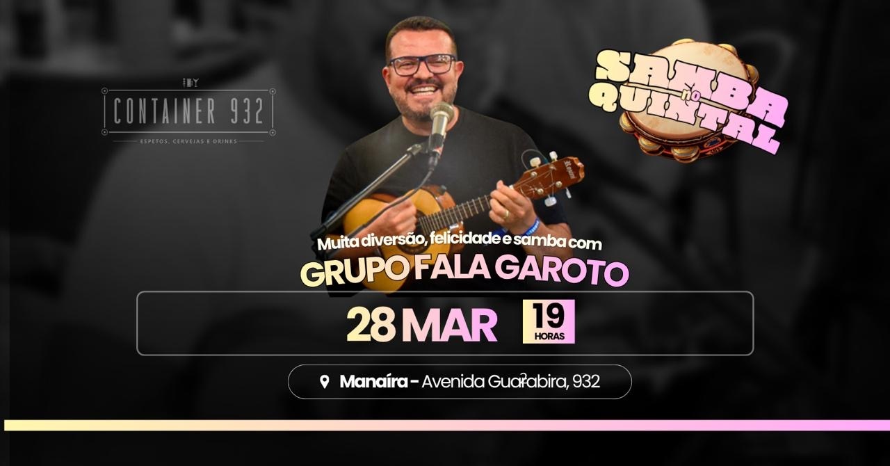 Samba no Quintal com o GRUPO FALA GAROTO  e convidados - João Pessoa, PB