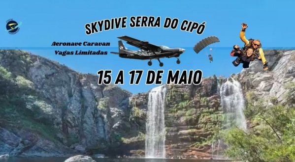 Imagem do evento PARAQUEDISMO NA SERRA 15 a 17 de MAIO