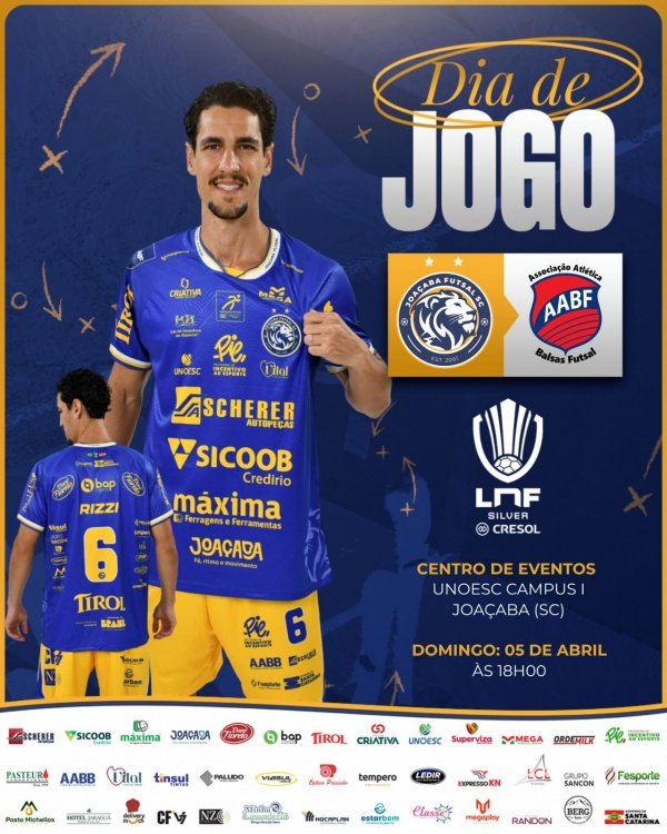 Imagem do evento LNF SILVER 2026 - JOAÇABA FUTSAL X BALSAS FUTSAL