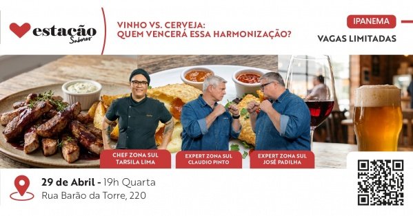 Imagem do evento Vinho vs. Cerveja: quem vencerá essa harmonização?