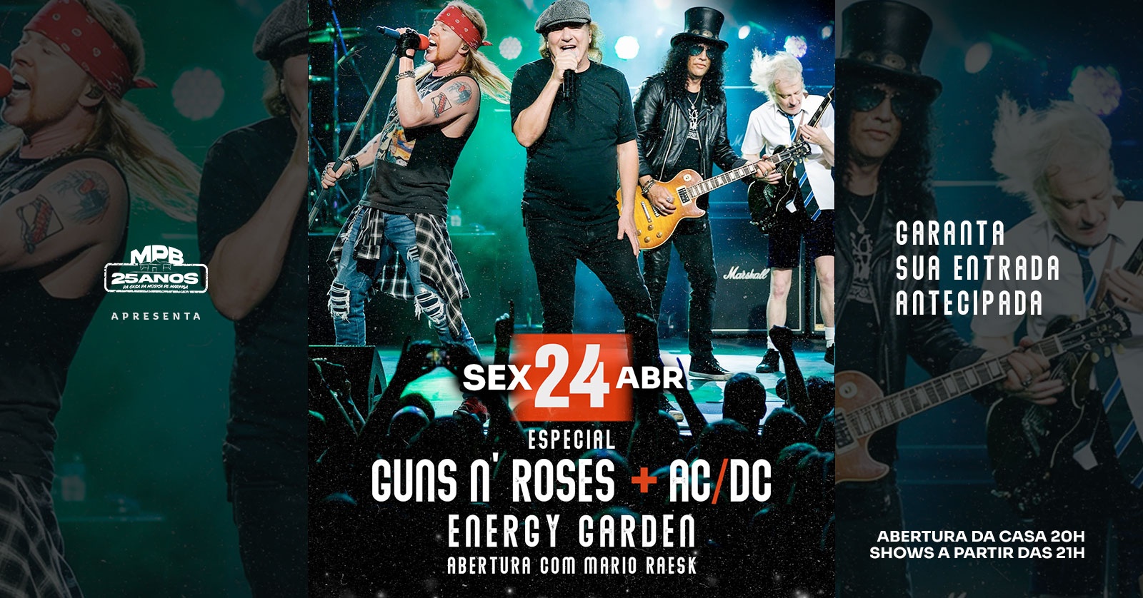 Especial Guns N' Roses & ACDC + Mario Raeski - Maringá, PR
